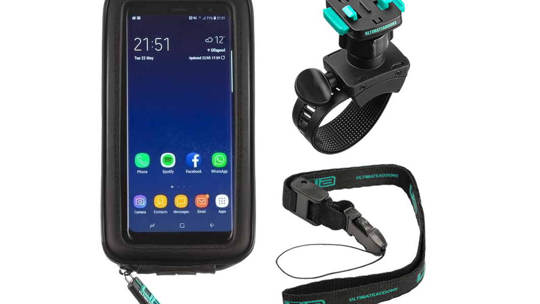 Ultimateaddons Water Resistant Soft Mount Case (XL) and Mount Kit for Universal Phone Models up to 6.3"